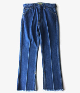 PHEENY/13oz VINTAGE DENIM CENTER PRESS PANTS (INDIGO)