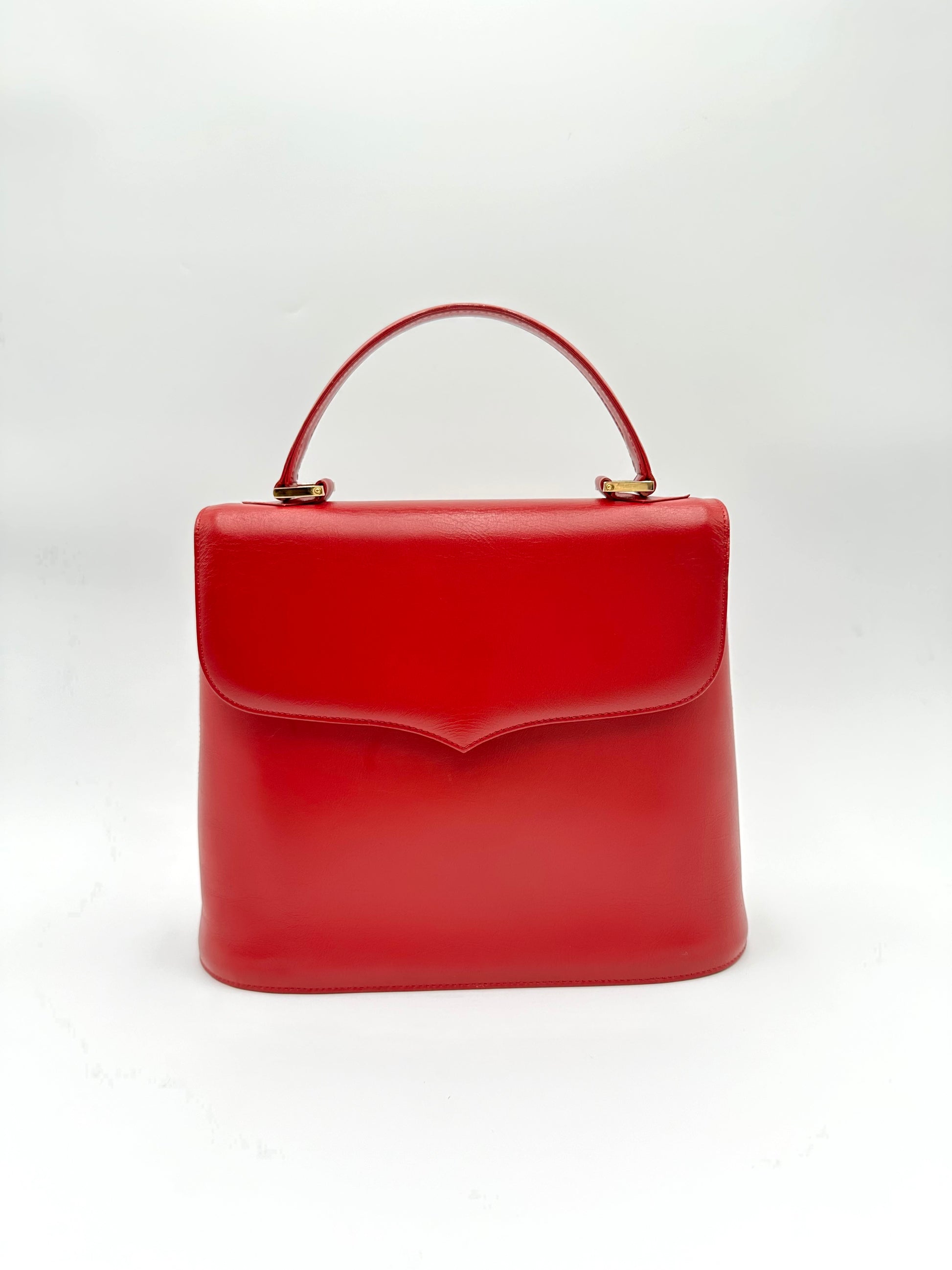 Rare* Authentic Vintage Yves Saint Laurent Red Leather Handbag