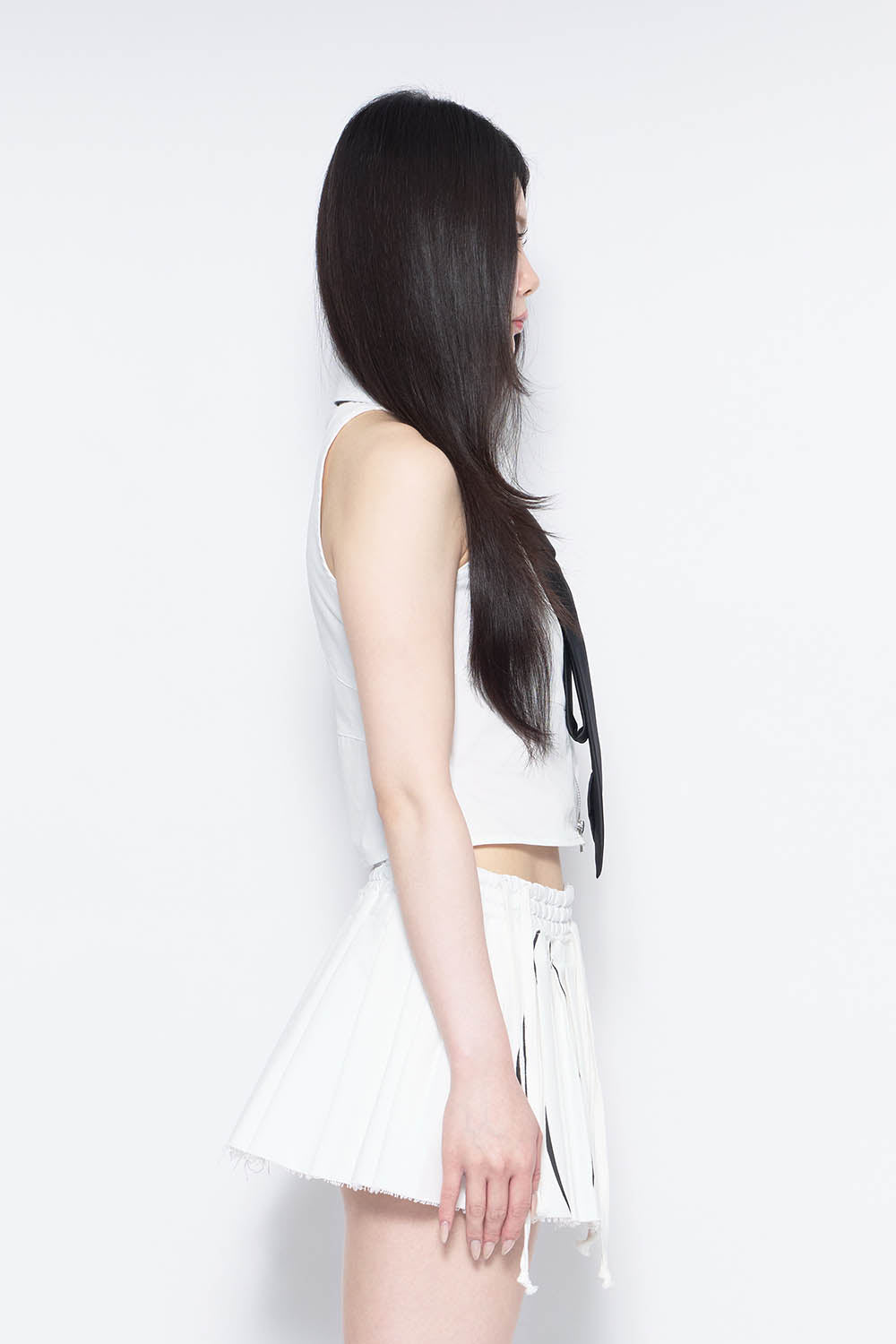 THEREDTHREAD / ザレッドスレッド】S tie shirt cropped