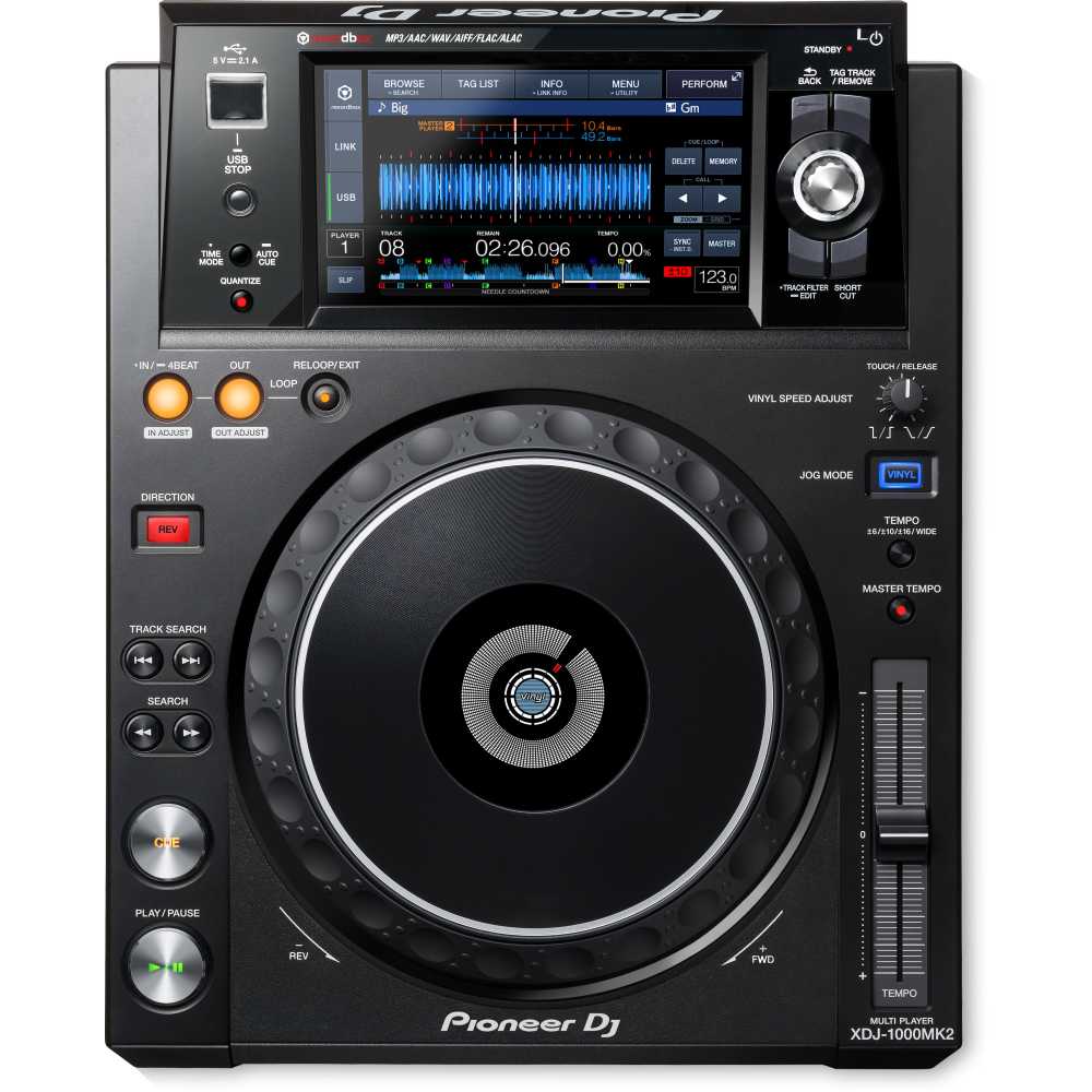 Pioneer DJ XDJ-1000MK2 - Multi Player w/ 7