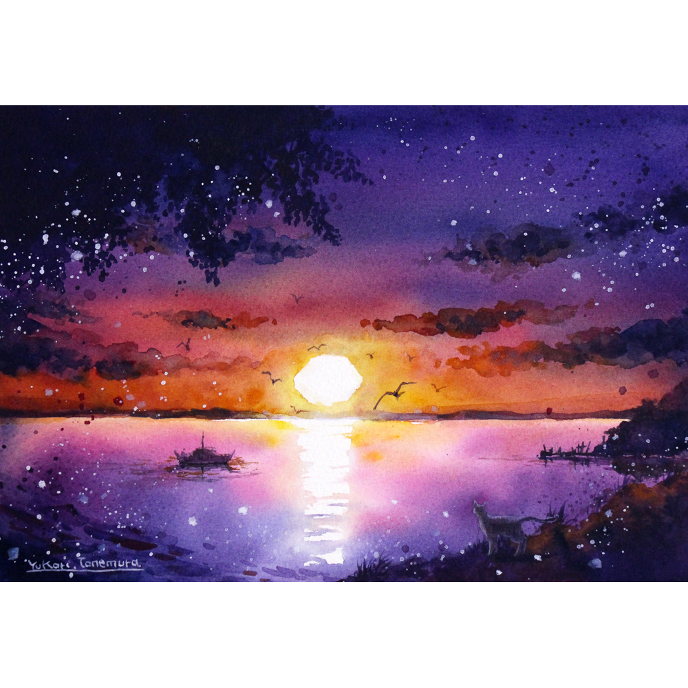 夕凪の色 | Yukari.Tanemura ｜インテリア絵画 アートの専門通販