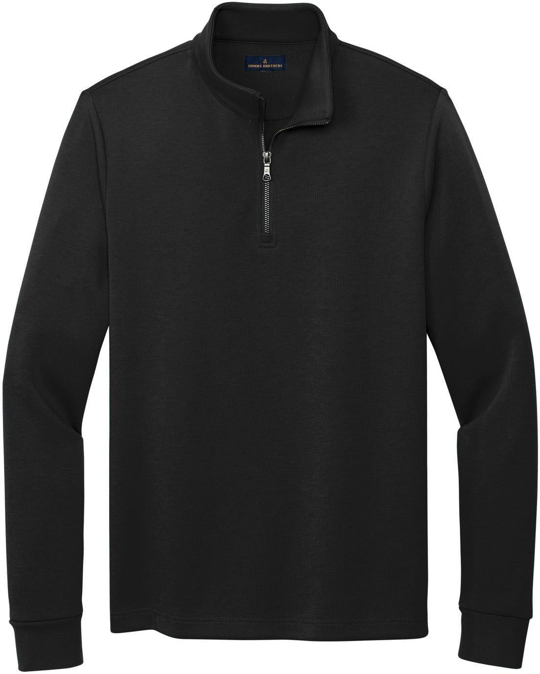 Brooks Brothers Double-Knit 1/4-Zip With Custom Embroidery