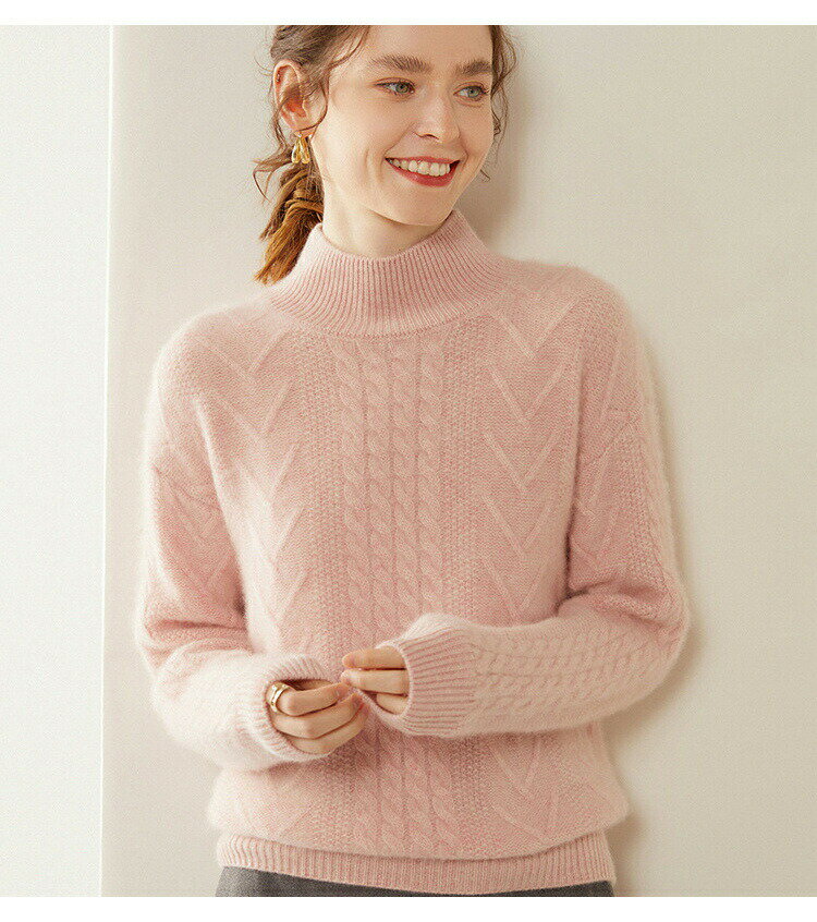 楽天市場】セーター カシミヤ100%（カラーピンク）（ニット・セーター