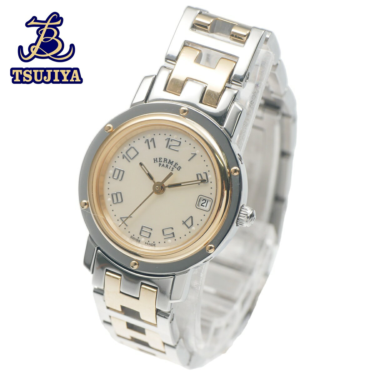 中古A】【美品】HERMES エルメスクリッパー CL4.220レディースウォッチ