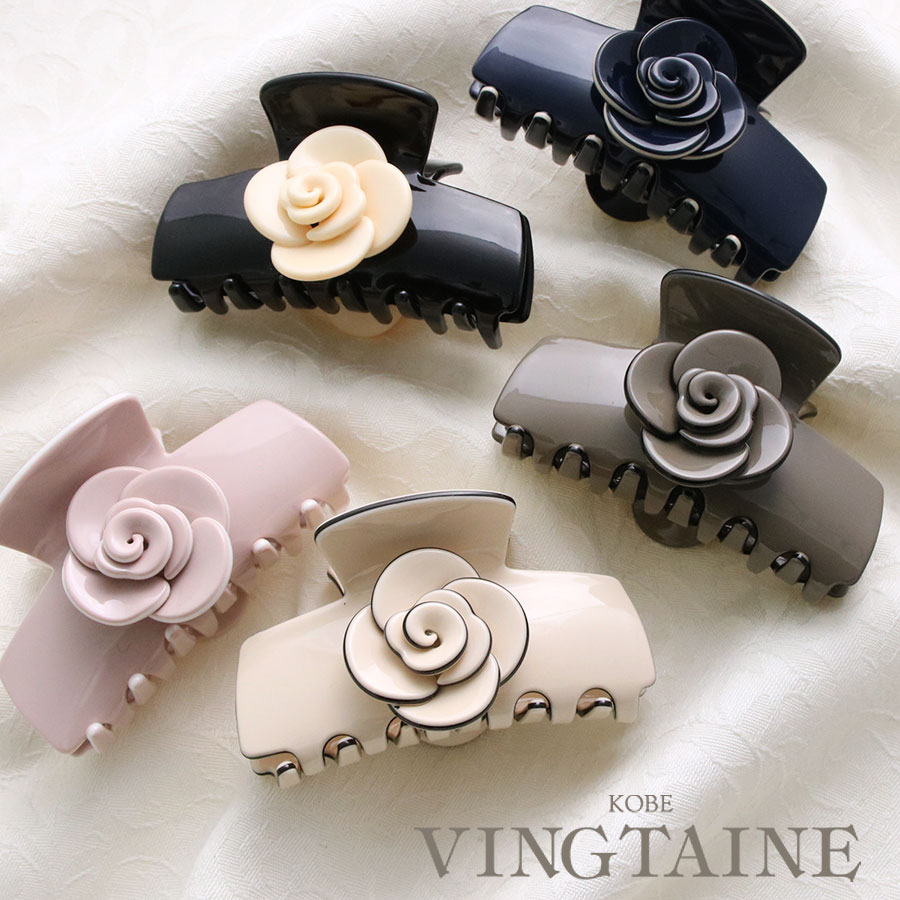 楽天市場】ヘアクリップ カメリアの通販