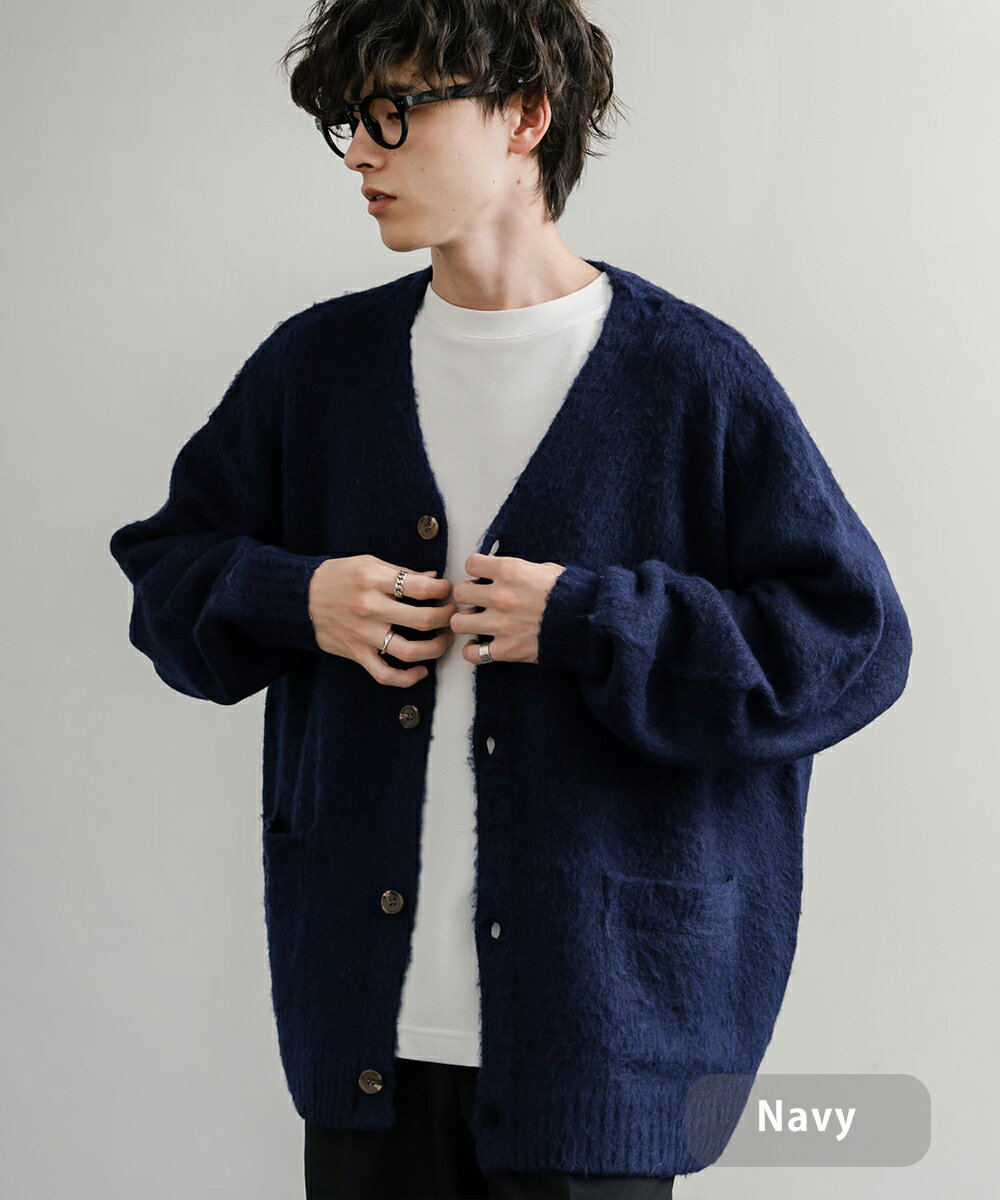 楽天市場】モヘア（カラーネイビー）（カーディガン｜トップス