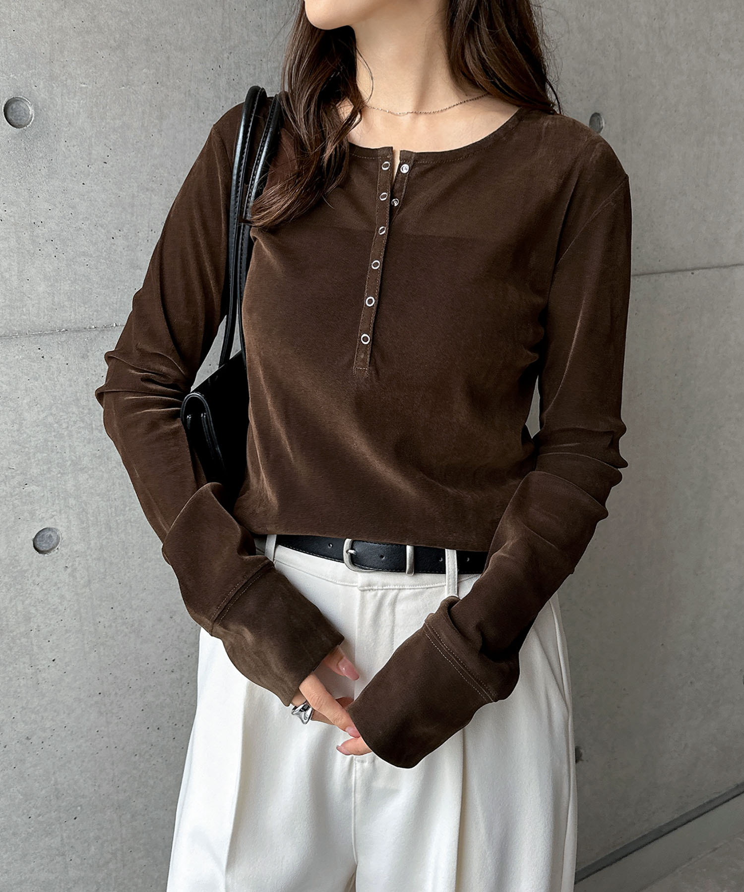 楽天市場】ベロア（カラーブラウン）（トップス｜レディース