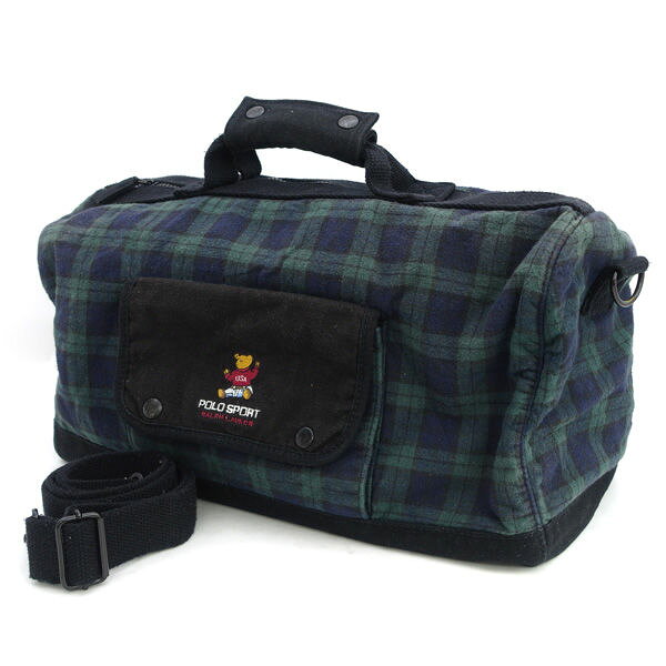 楽天市場】ラルフローレン ポロ チェック柄 ボストンバッグの通販
