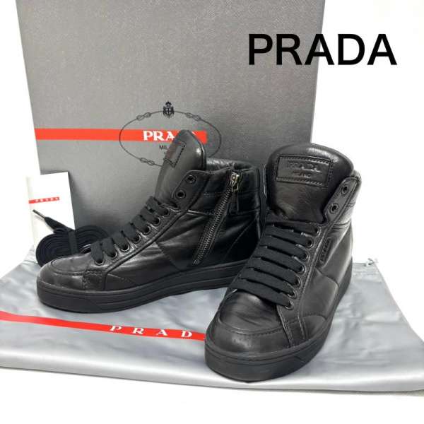 楽天市場】プラダ ハイカットスニーカー（ブランドプラダ）の通販