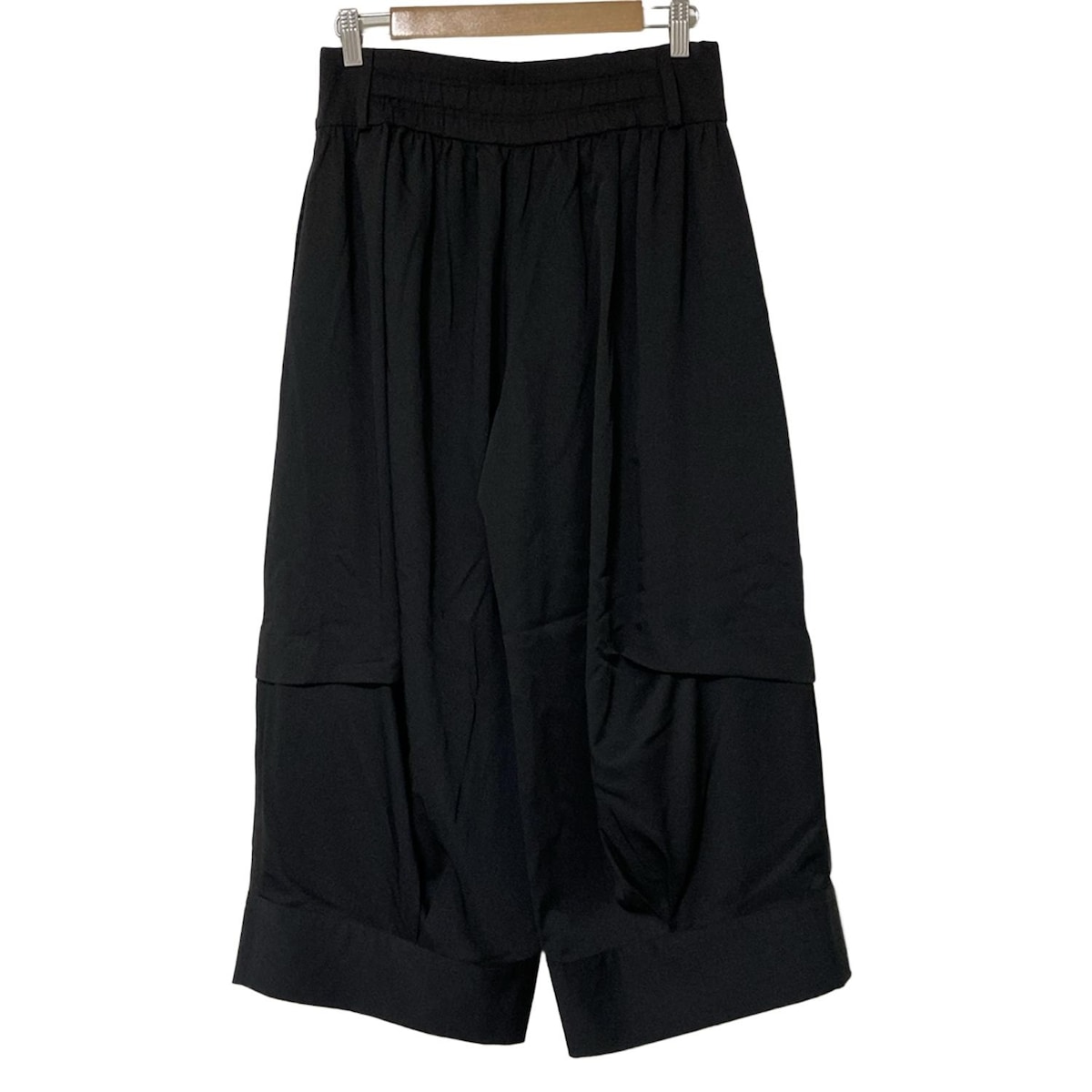 MOYURU 萌 ドット柄 サルエルパンツ ブラック×ホワイト M~L MOYURU 萌