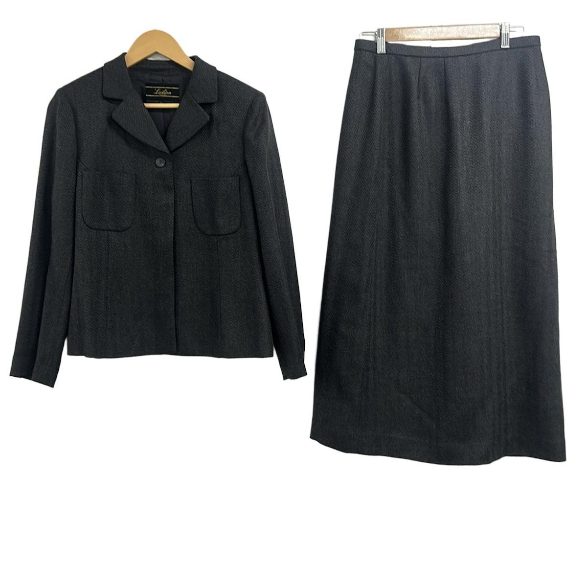 楽天市場】グレー ジャケット（ブランドレリアン）（スカートスーツ