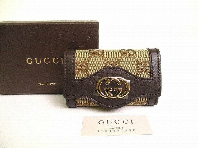 楽天市場】gucci グッチ キーケース キャンバスの通販