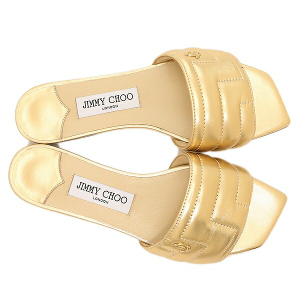 楽天市場】ジミーチュウ サンダル ミュール フラットシューズ ゴールド