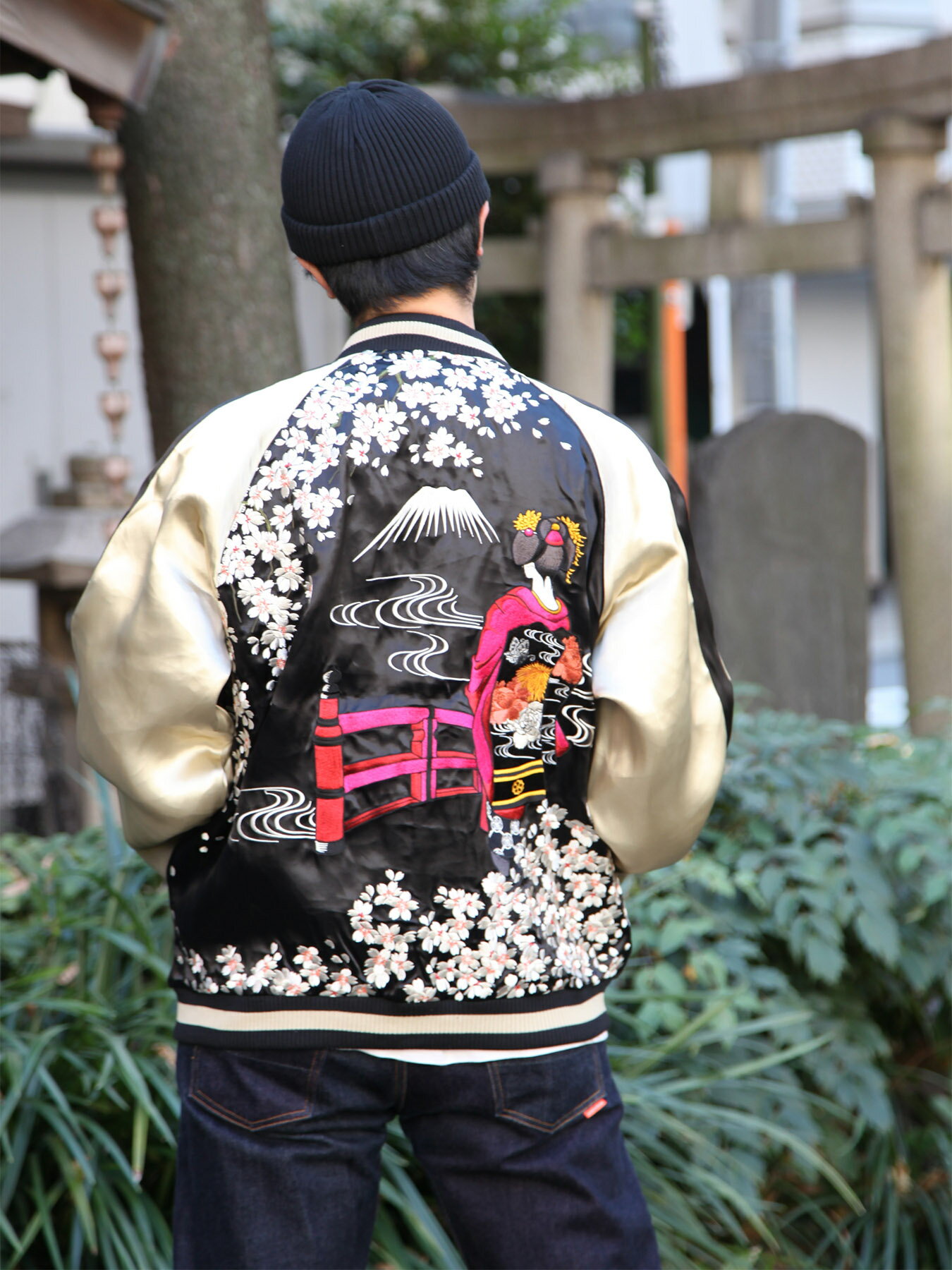 楽天市場】百花繚乱 スカジャンの通販