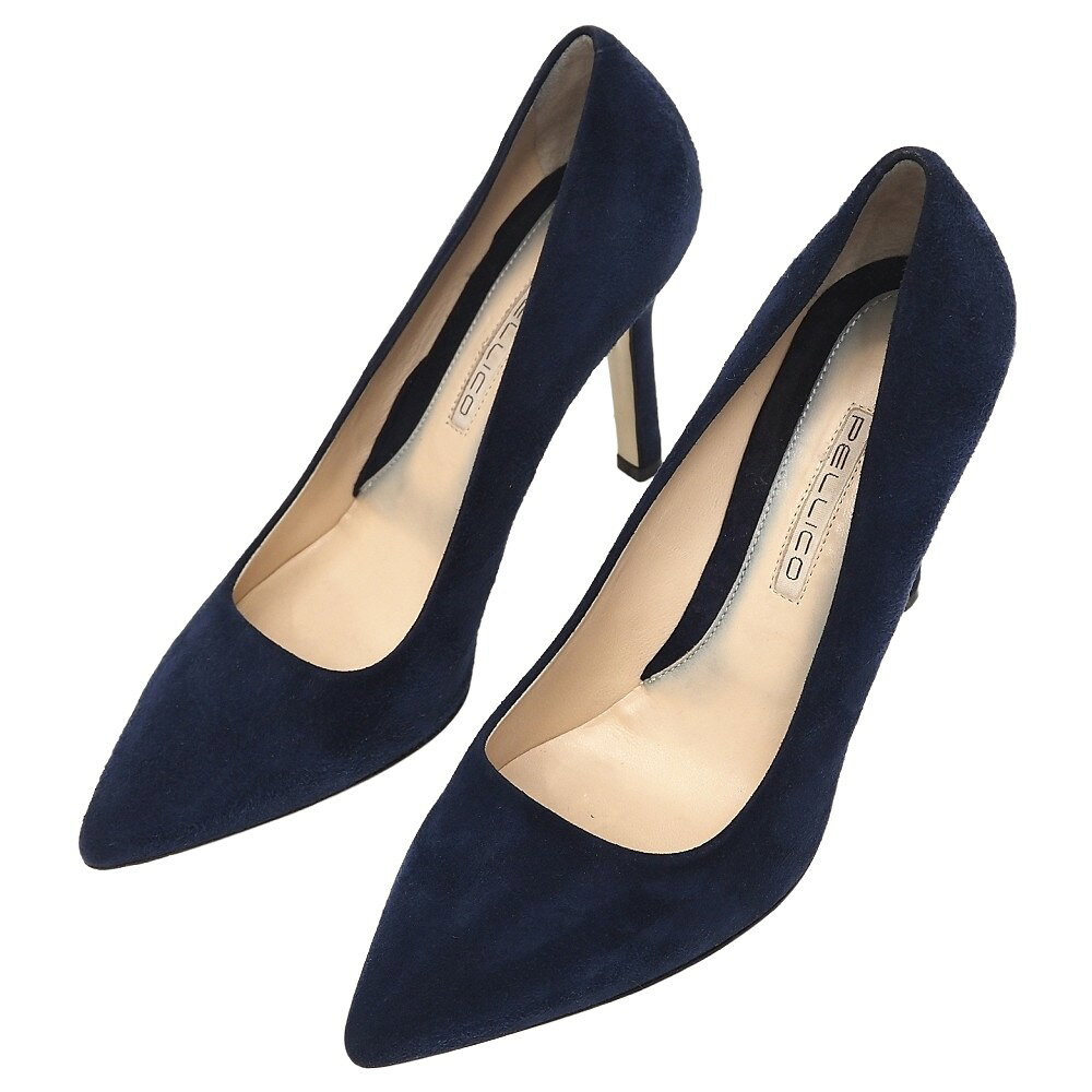 未使用✨ペリーコ アンドレア ガラスレザー ポインテッドトゥ パンプス