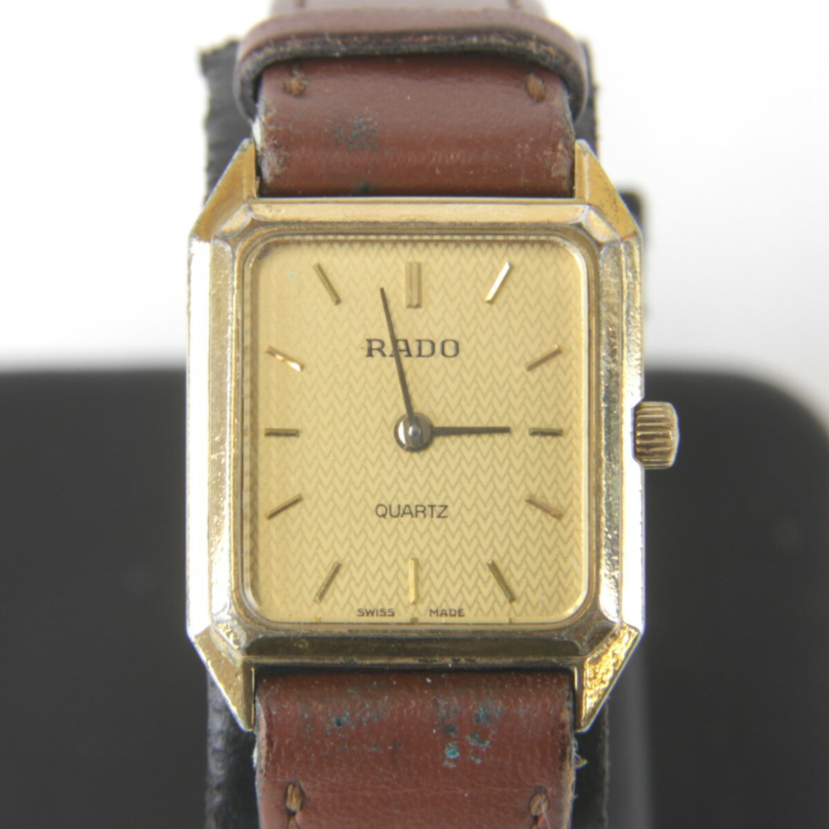 稼働 RADO 腕時計 アンティーク ゴールド レディース 新品電池 2672