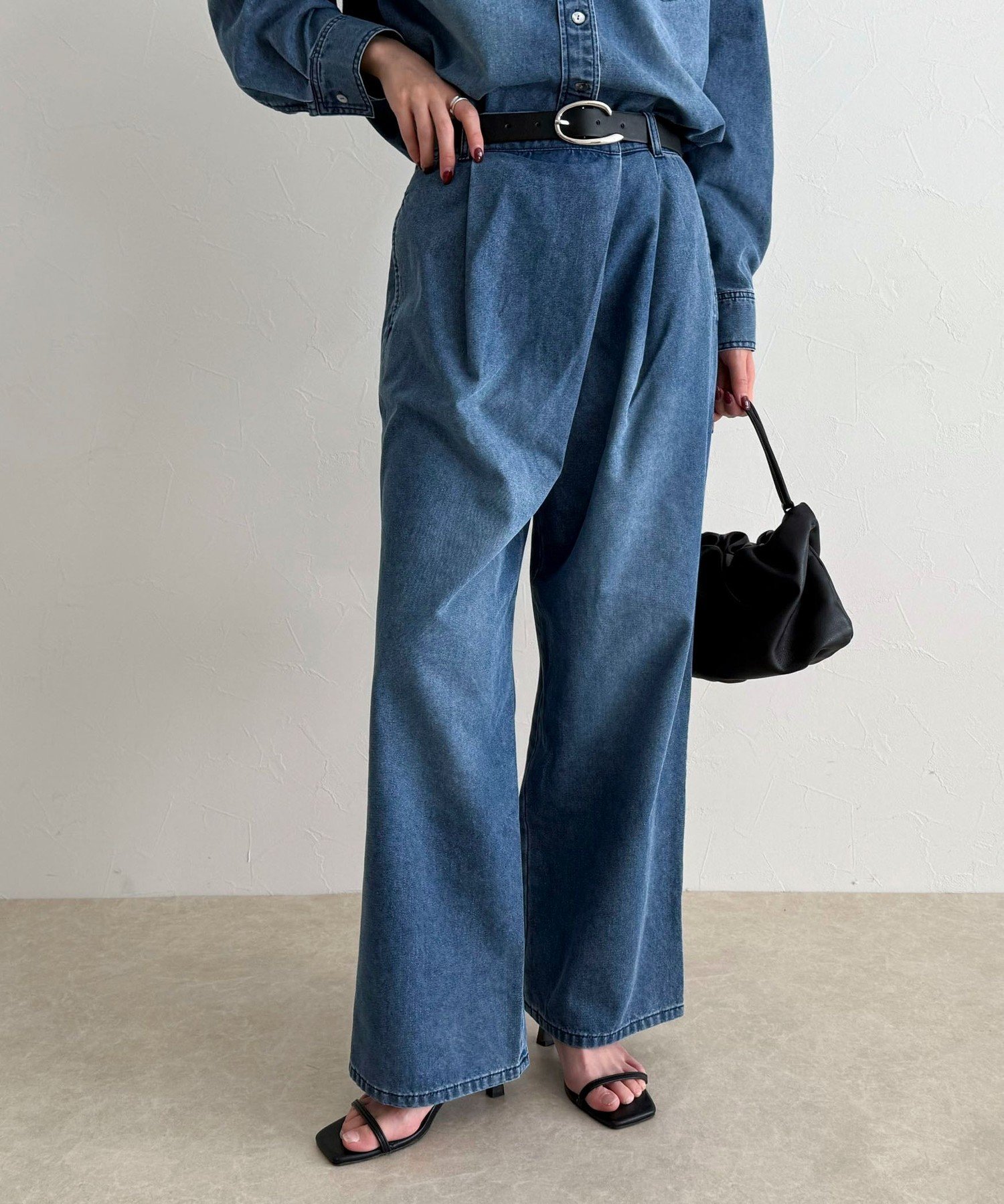 楽天市場】ラップデニム（パンツ｜ボトムス）：レディースファッション