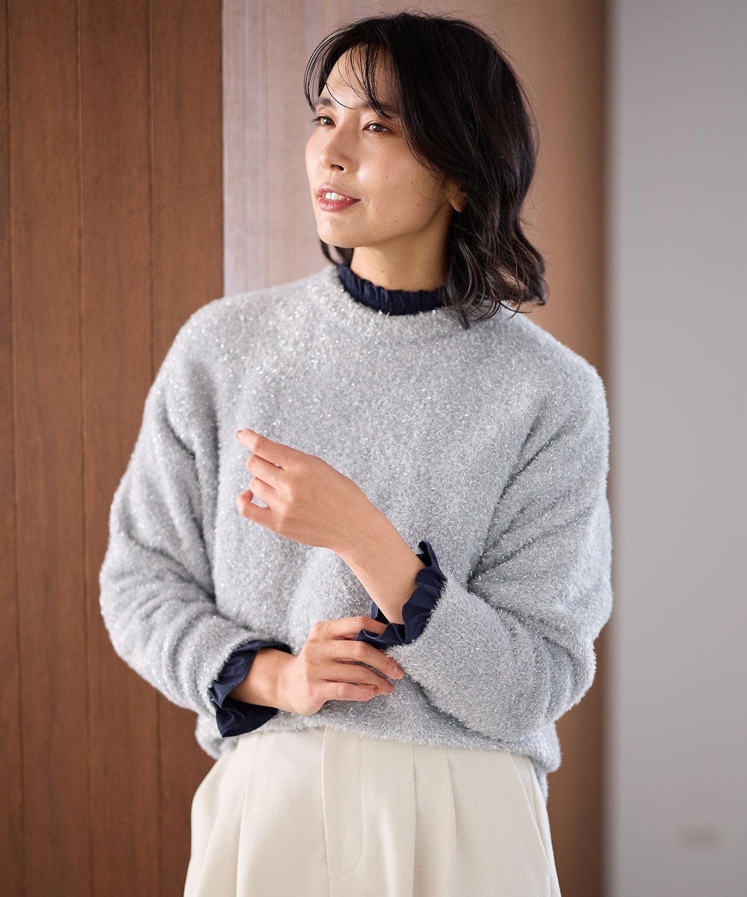 楽天市場】グレー（カラーシルバー）（トップス｜レディース