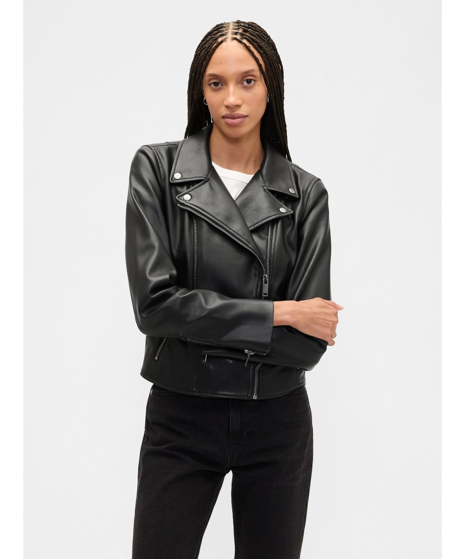 OLD GAP オールドギャップ 牛革 カウレザー ジャケット ブラック y2k