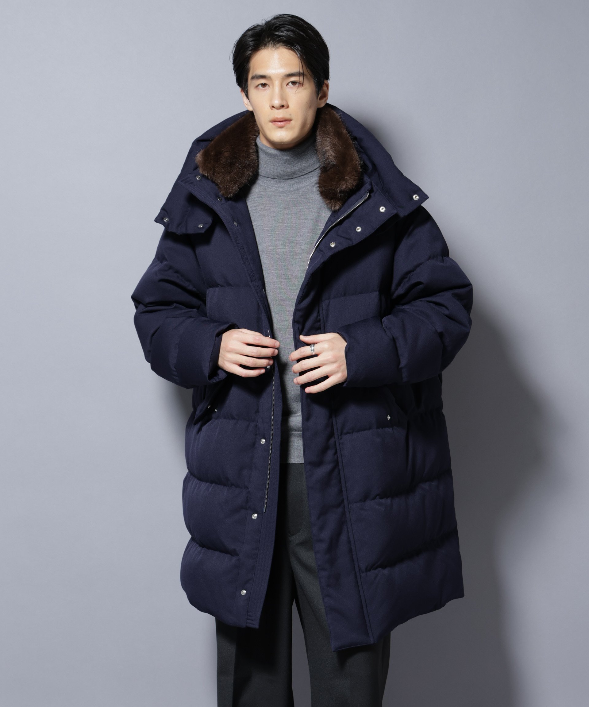 楽天市場】nano・universe 西川ダウン ファーの通販