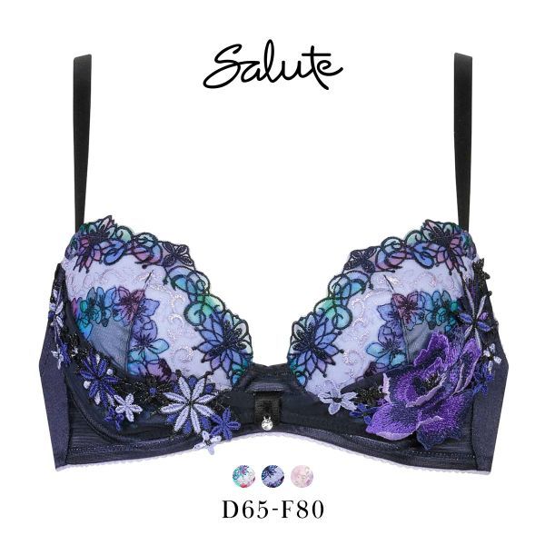 楽天市場】サルート（カラーネイビー）（ブラジャー｜インナー・下着