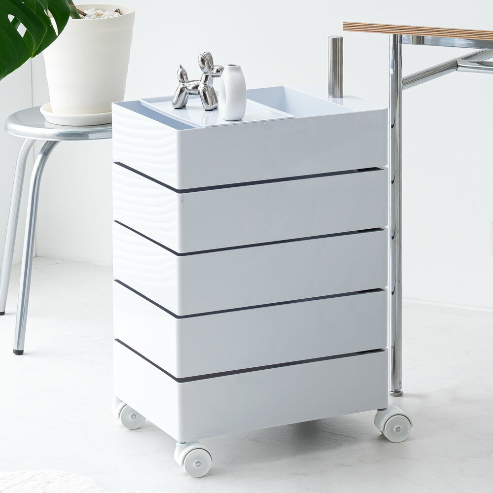 楽天市場】コスメ ワゴン（カラーホワイト）（インテリア・寝具・収納