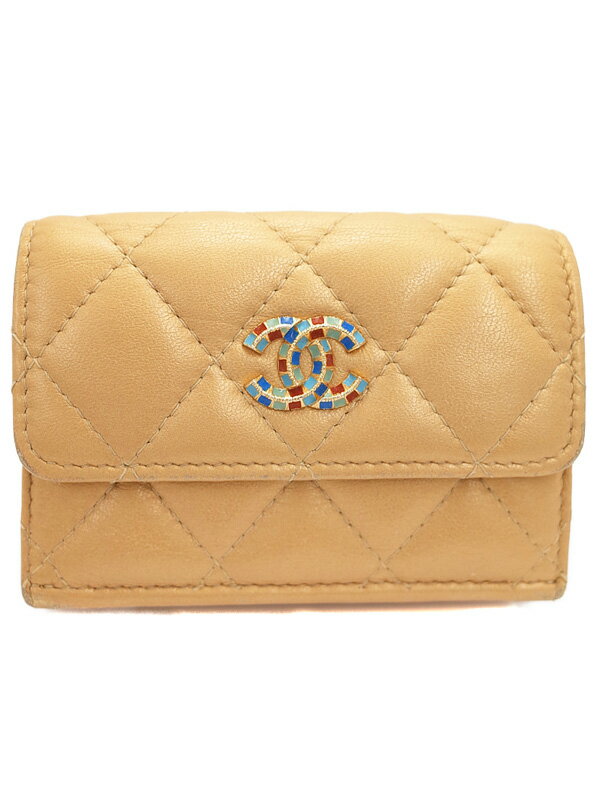CHANEL】シャネル『マトラッセ スモールフラップ ウォレット