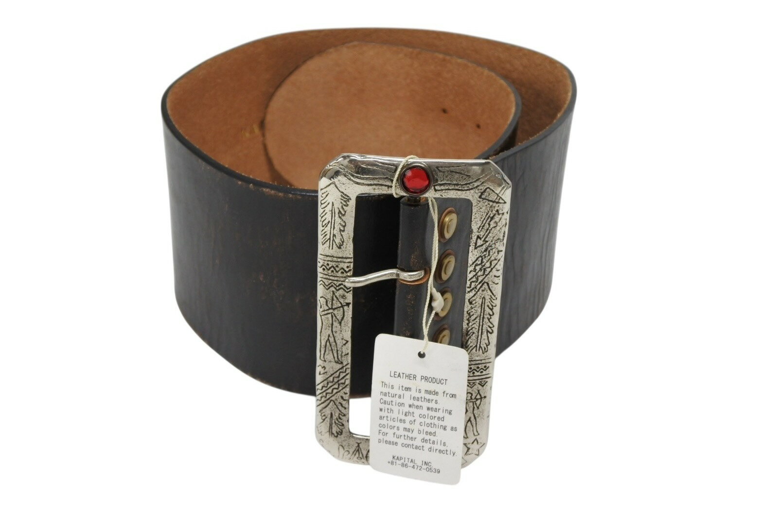 KAPITAL スカラップエッジ レザーベルト Belts | KAPITAL