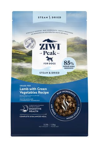ZIWI Lamb with Green Vegetables Steam Dried Dog Food – Tomlinson's