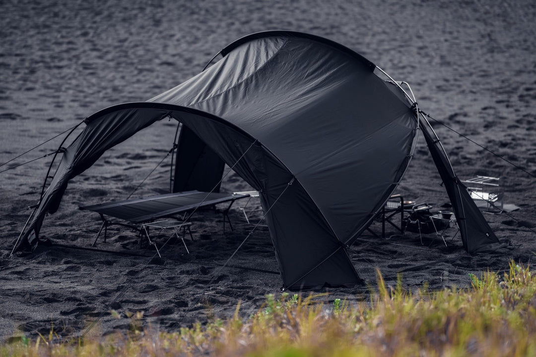 テンビ シェルターセット 黒・ブラック（3〜4人用テント
