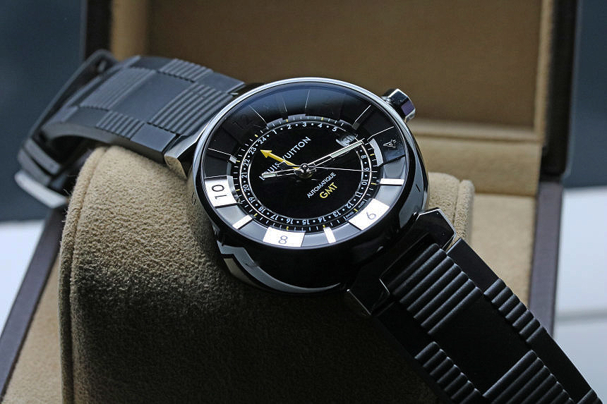 ルイヴィトン タンブールインブラック GMT Q113K オシャレ ダイバー