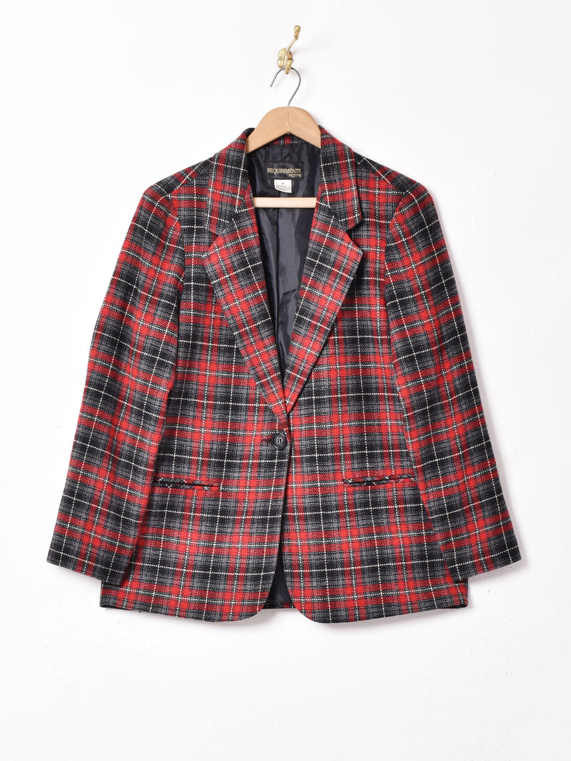 チェック テーラードジャケット – 古着屋Top of the Hillのネット通販