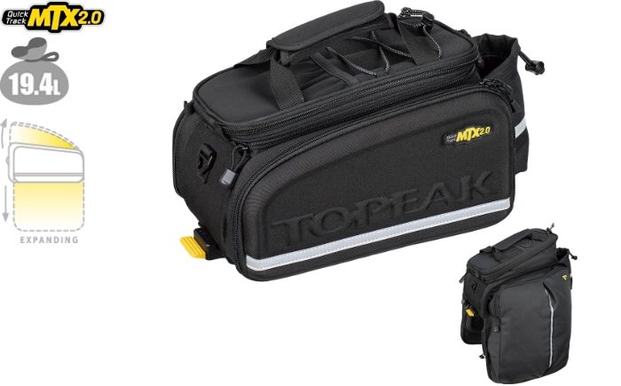 自転車リアバック｜トピーク - MTX TRUNKBAG DXP
