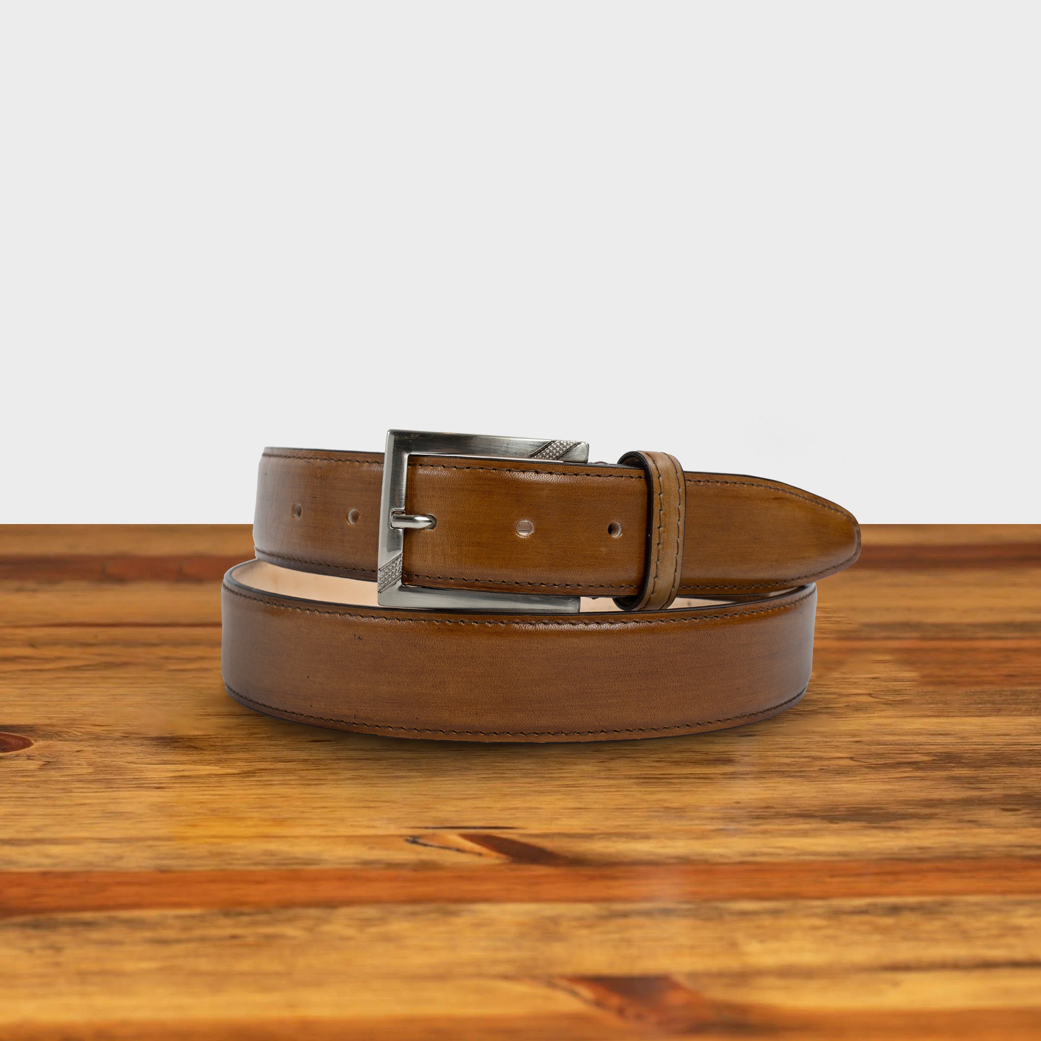 C1450 Calzoleria Toscana Leather Dress Belt - Toscana USA