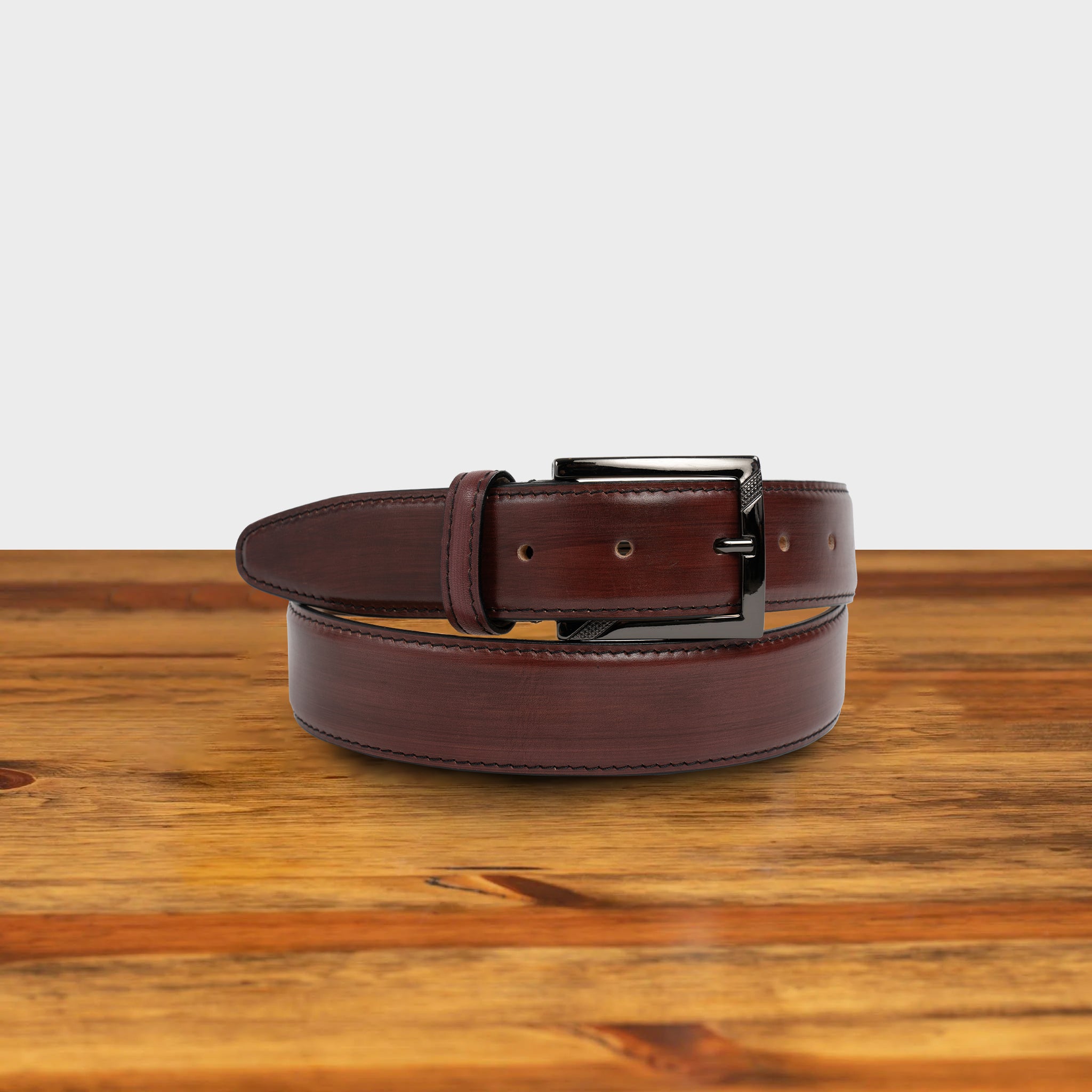 C1450 Calzoleria Toscana Leather Dress Belt - Toscana USA