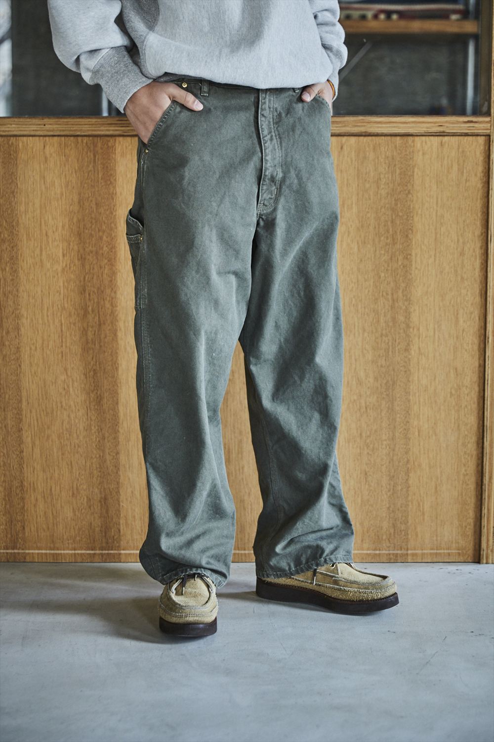 orSlow Dad's Fit Oxford Painter Pants - Army Green – Totem Brand Co.