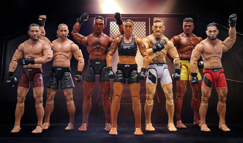 新品】UFC公式 マクレガー オマリー アデサニヤ フィギュア 3体セット