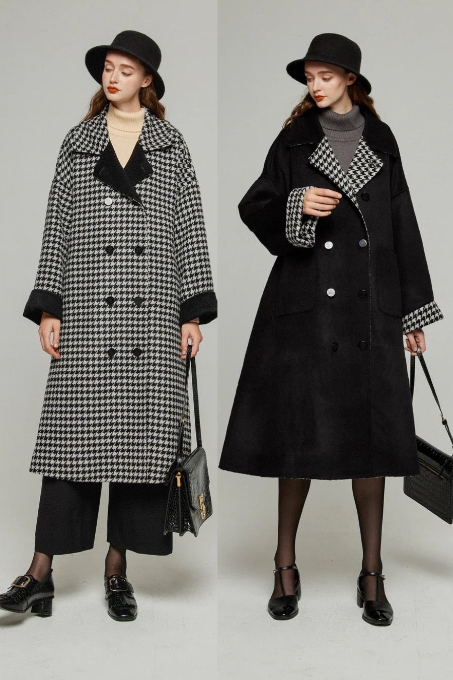 口角にほくろがある彼女》リバーシブル2WAYコート – Tnewties