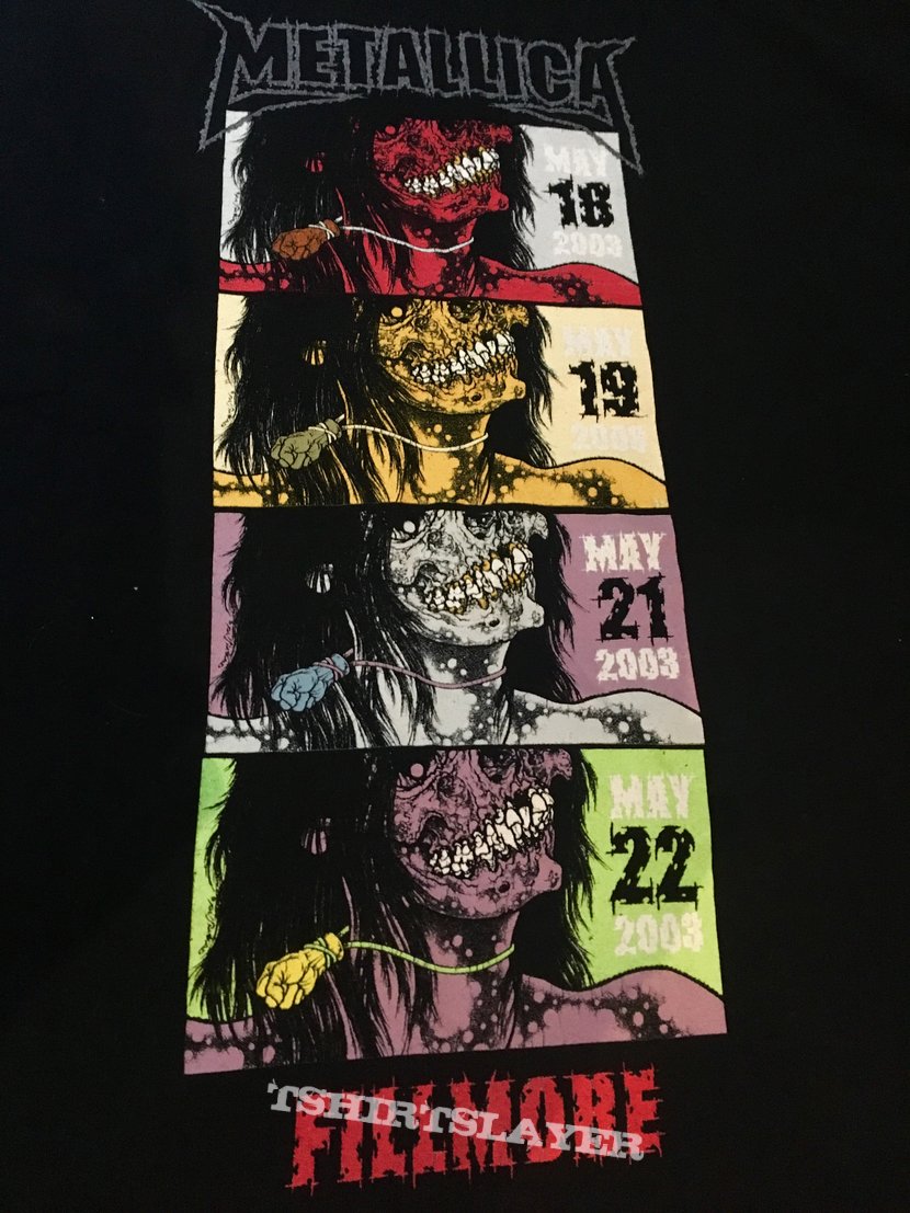 Metallica st anger live at Fillmore 03 | TShirtSlayer TShirt and