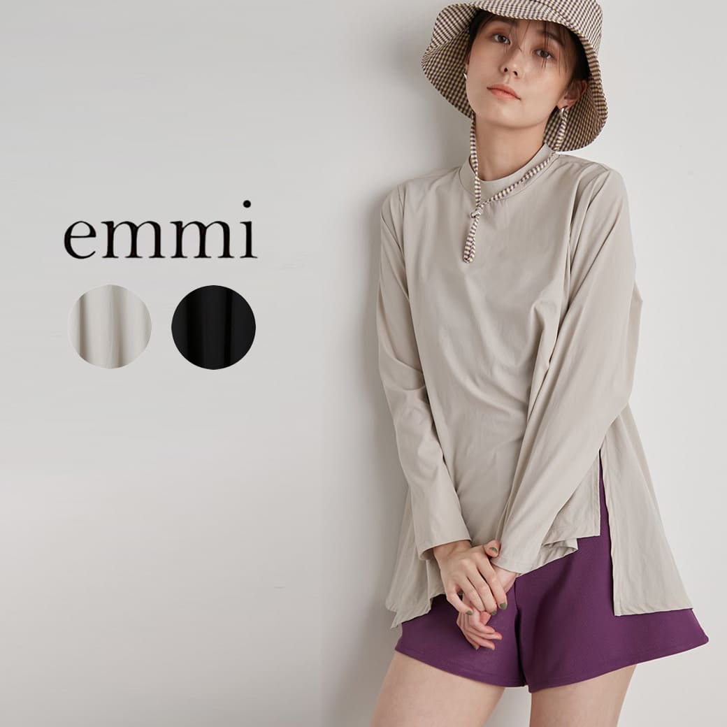楽天市場】SALE50%OFF emmi yoga エミ ヨガ ハイネックラッシュガード
