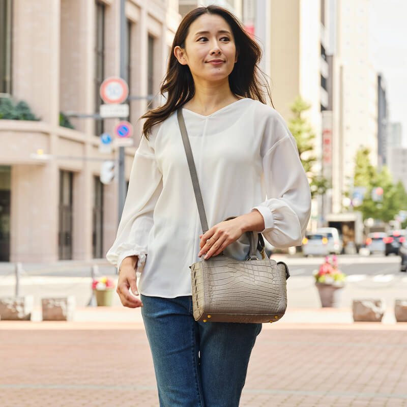 楽天市場】松屋銀座外商部厳選 クロコダイルバッグ 5色展開 最高級皮革