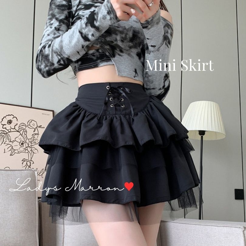 楽天市場】ティアードミニスカート フレアミニスカート 超ミニスカート