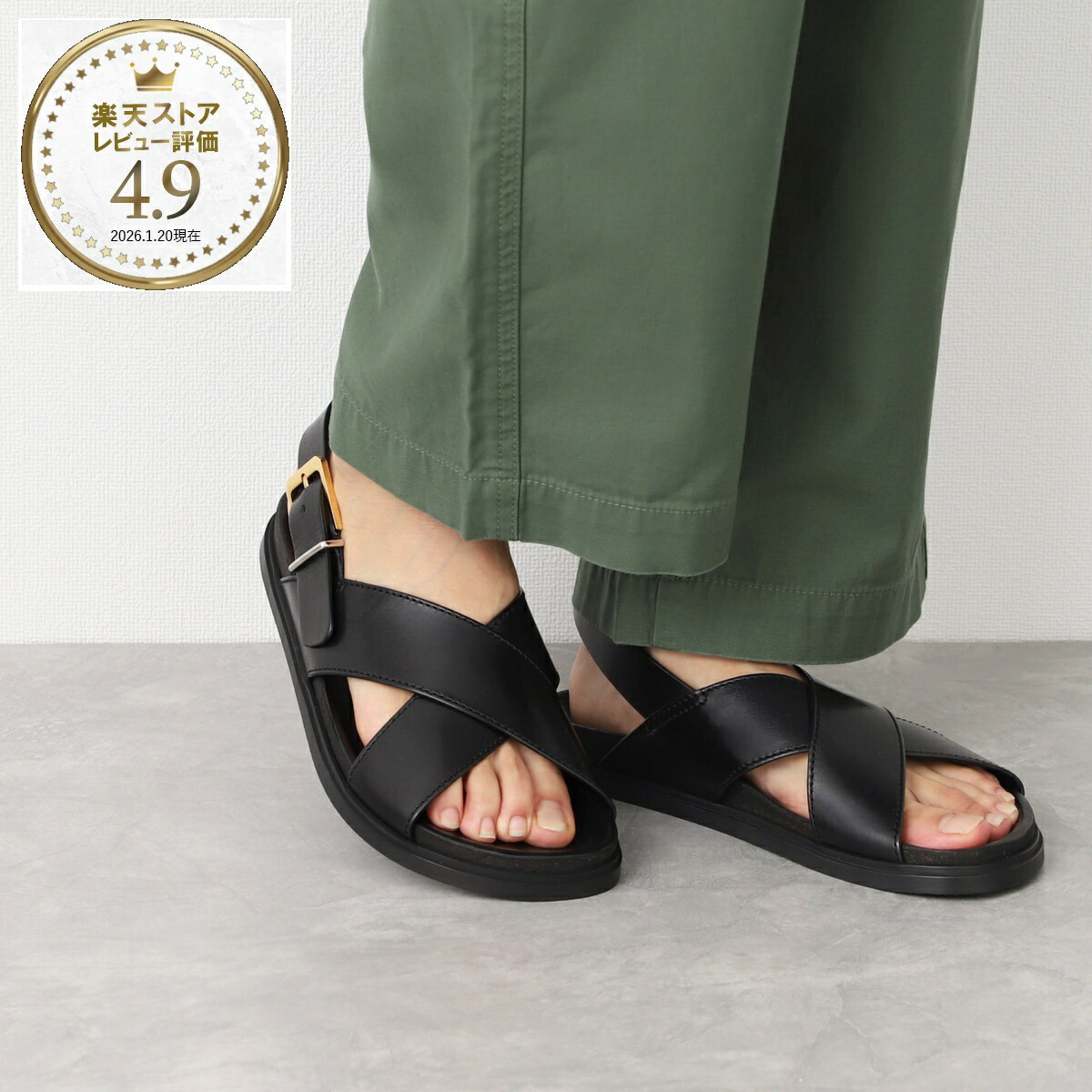 楽天市場】ザ ロウ THE ROW サンダル ブラック レディース 大きい