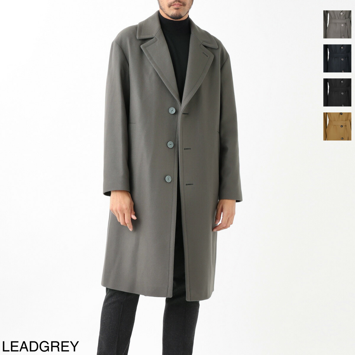 楽天市場】イーヴォ HEVO シングルコート ベルテッドコート メンズ