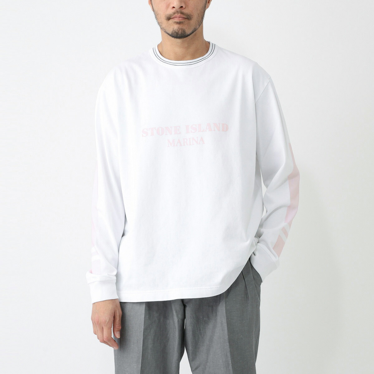 楽天市場】ストーンアイランド STONE ISLAND クルーネック長袖Tシャツ