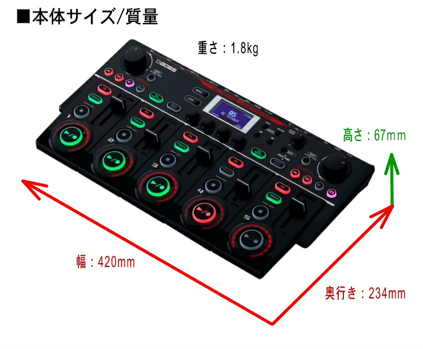 楽天市場】BOSS ループステーション RC-505mkII ボスエフェクター