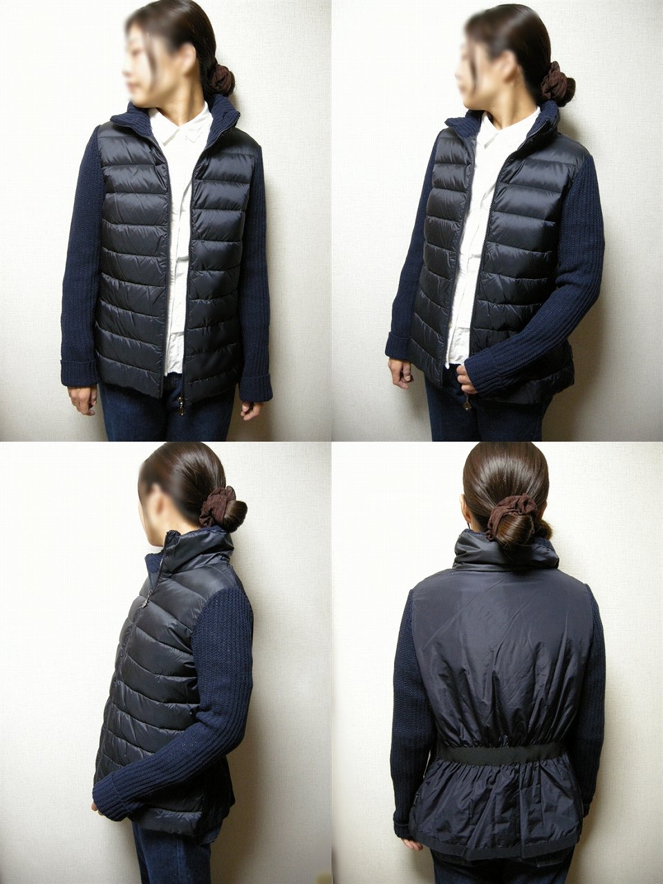 楽天市場】【MONCLER/モンクレール/カシミヤウールニット切替ダウン