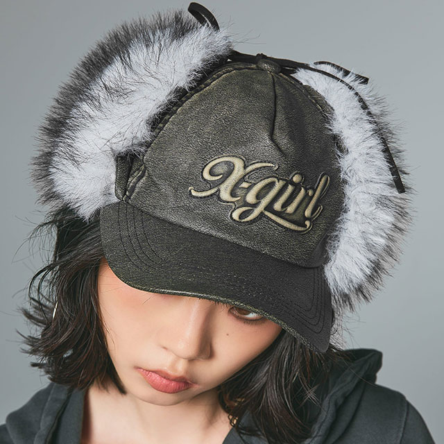 楽天市場】エックスガール X-girl ロゴ イヤーフラップキャップ