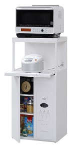 楽天市場】エムケー精工 レンジ台 60幅「ファインキッチン」CD-304W