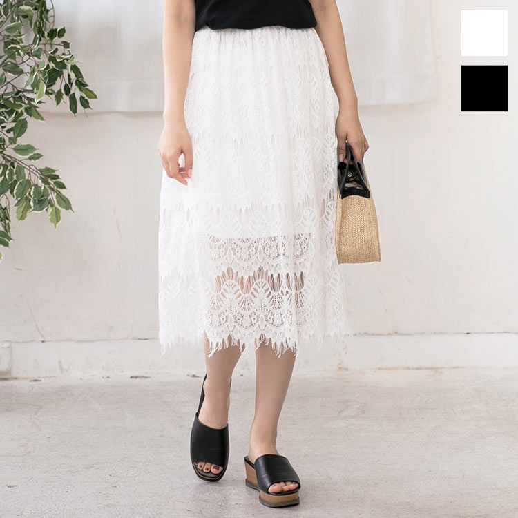 楽天市場】≪ 特別セール ≫ レーススカート [M2522] レディース